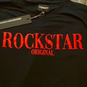 Rockstar original black shirt red logo